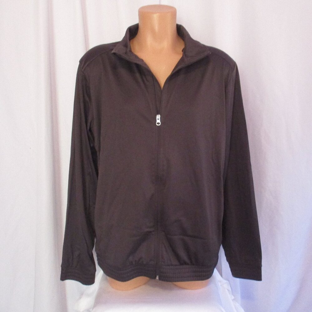 Tek Gear Grey Warm Up Polyester Jacket XL